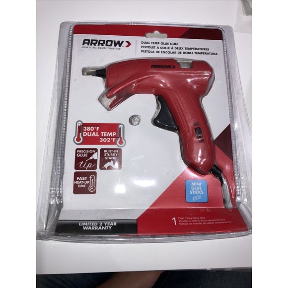 Arrow Fastener Glue Gun Dual Temp Light Weight Drip Resistant Precision Tip - Picture 1 of 12